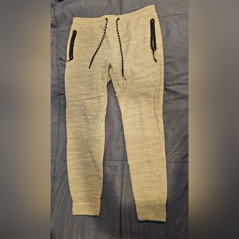 Express Men's Off White Jogger Pants